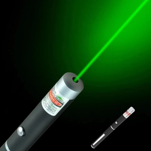 Puntero láser RGB con linterna — puntero para presentaciones (rojo/verde/azul) para reuniones y aula