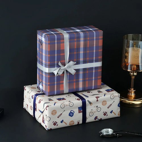 Papel para envolver para hombre 50x70 cm, 80 g – Ideal para Día del Padre, fiestas y celebraciones