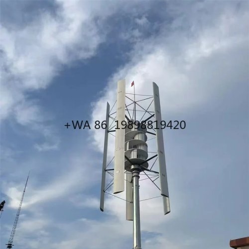 Turbina eólica vertical 5 pás 200 kW 380 V - Gerador eólico industrial