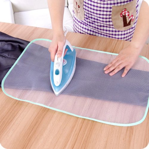 Housse pour planche à repasser avec coussin isolant – tapis protecteur en maille, taille standard (couleurs variées)