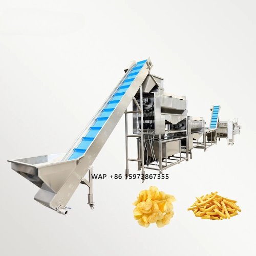Półautomatyczna małoskalowa linia produkcyjna do mrożonych płatków ziemniaczanych i frytek