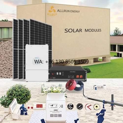 Sistema solar híbrido 10/20 kW (off-grid) con banco de baterías para toda la casa