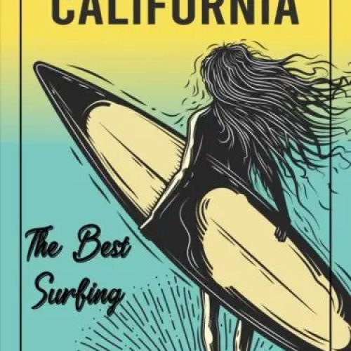 California Surfing vintage retro metal sign — aluminum