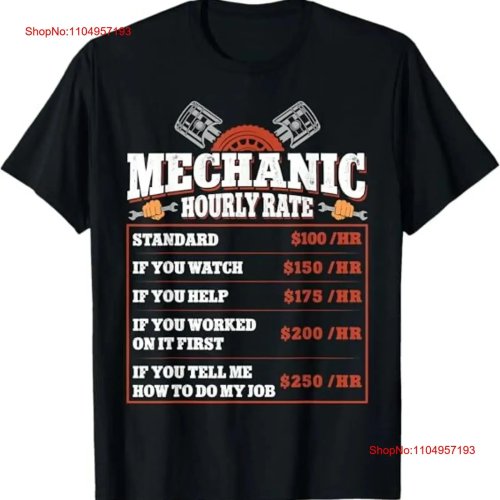 T-shirt masculina divertida 'Taxa por hora' mecânico de carro – lavado vintage, tamanhos S a 3XL