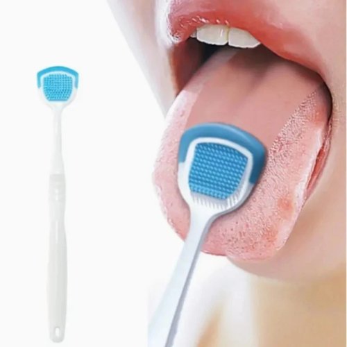Grattoir à langue 1 pièce – Nettoyeur de langue, hygiène buccale et réduction de la mauvaise haleine