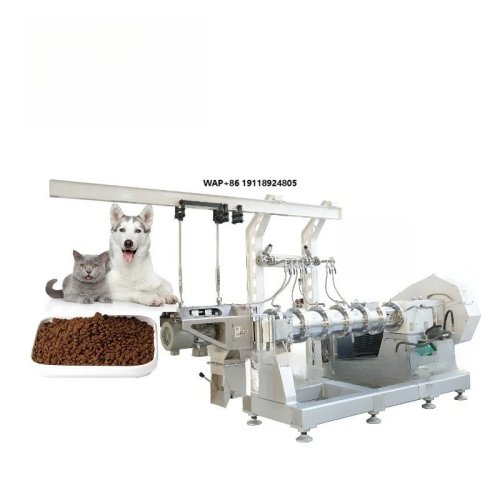 Máquina extrusora de pellets para ração de animais — Linha de produção de ração para cães e gatos