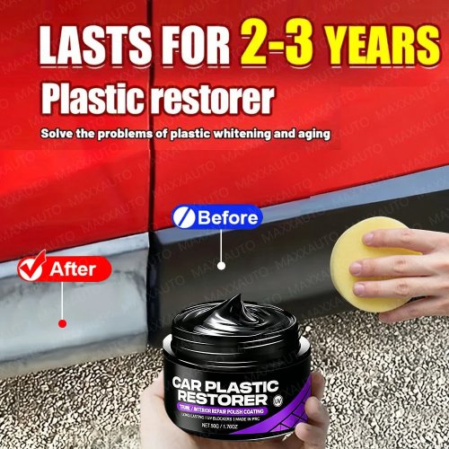 Rinnovatore per plastiche auto 'Back to Black' – Lucidante e rinnovatore per interni, pelle e cruscotto, cera protettiva