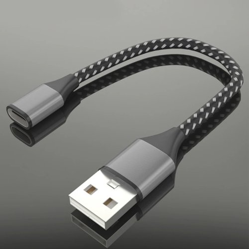 كابل تمديد USB‑C — محول USB‑C أنثى إلى USB‑A ذكر (USB 2.0) لنقل البيانات للهاتف واللابتوب