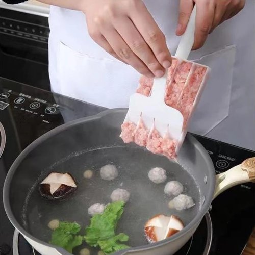 Plastik-Bällchenformer Set – Löffel-Form für Fisch- und Rindfleischbällchen, Küchenhelfer zum Formen von Fleischbällchen