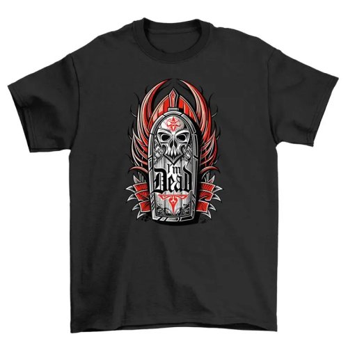 Áo thun Gothic in đầu lâu có cánh, 100% cotton, unisex — Giải phóng bóng tối bên trong bạn