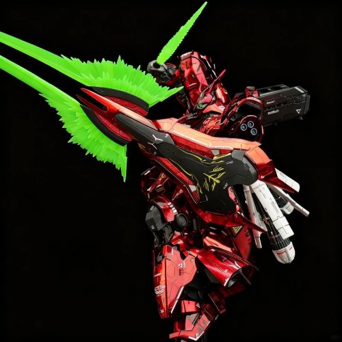 ชุดต่อโมเดล RG 1/144 Sazabi – สีใส, แกนกลไกชุบโลหะ, ฟิกเกอร์ตั้งโต๊ะสำหรับตกแต่ง, ของขวัญสำหรับนักสะสม