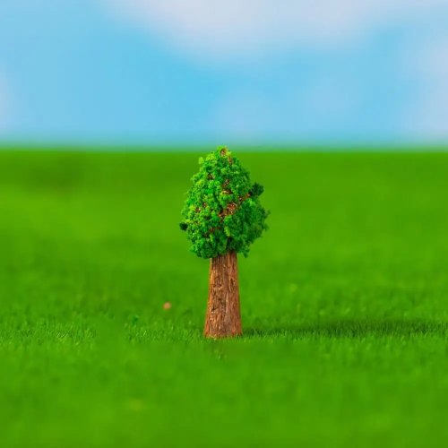 Mini Árvore de Pinheiro Artificial Decorativa em Resina - Realista para Dioramas e Jardins em Miniatura