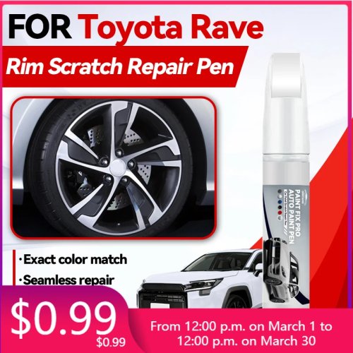 Stylo de retouche peinture pour Toyota RAV4 (1994–2025, XA10/XA20/XA30/XA40/XA50) — Réparation des rayures