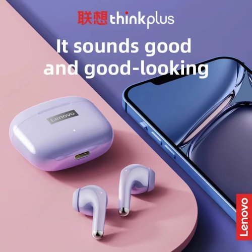 Auriculares Lenovo LP40 Pro TWS inalámbricos Bluetooth 5.1, conexión rápida, diseño ergonómico, transmisión rápida, estuche de carga