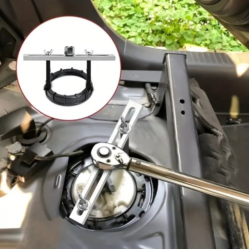Llave universal 2 garras para tapa de bomba de combustible / depósito — herramienta para coche y moto