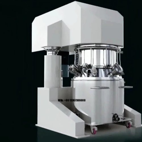 Misturador Planetário a Vácuo 220V para Produção de Selante de Silicone – Motor 80 kW com Bomba, Rolamentos de Engrenagem eficientes, Controlo PLC