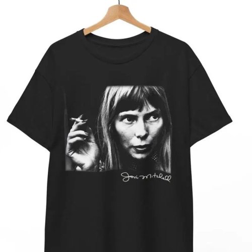 T-shirt Joni Mitchell vintage anos 70 – folk/punk/rock, t-shirt de banda unissexo Tamanhos S–5XL