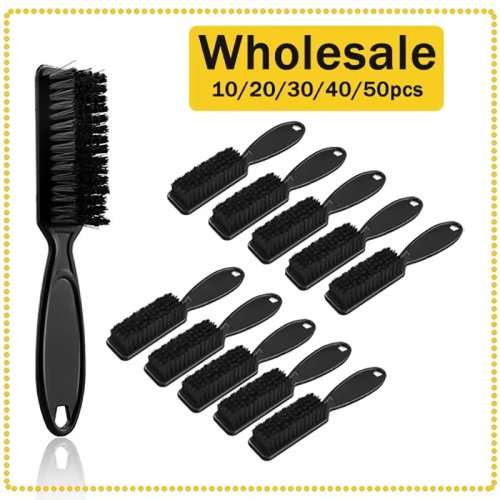 Pincel duster para nuca - cerdas macias, cabo em plástico, escova para remover cabelo em salão
