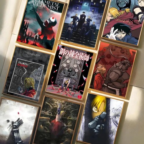 Lienzo Fullmetal Alchemist – impresión HD premium resistente al desvanecimiento, decoración de pared para hogar y oficina