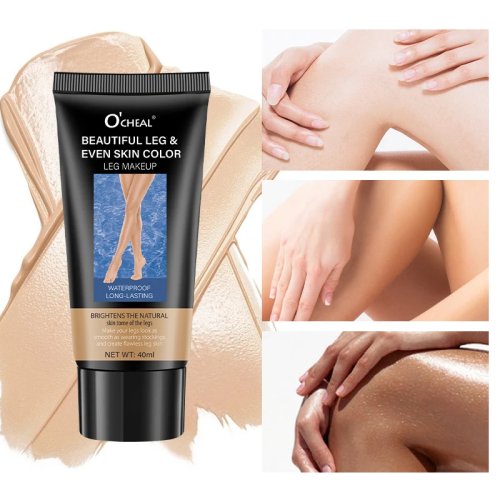 OCHEAL Beincreme – Feuchtigkeitsspendende Flüssig-Foundation mit Squalan, pflegende Body- und Massagecreme, natürlicher Glanz, Venenpflege für die Beine, für Erwachsene