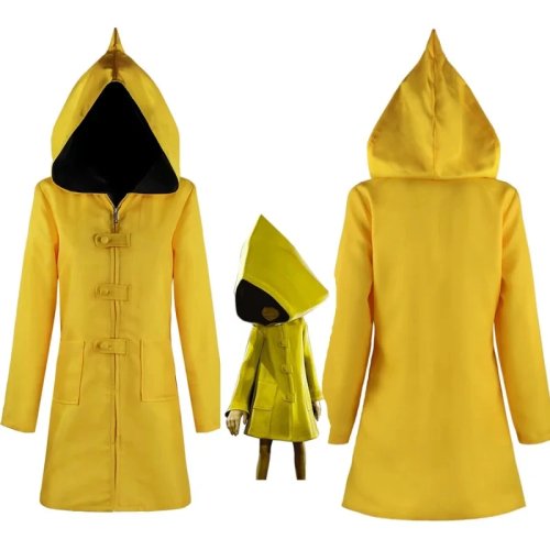 ชุดคอสเพลย์ Mono (Little Nightmares II) สำหรับเด็ก — เสื้อโค้ทยาวสีเหลือง