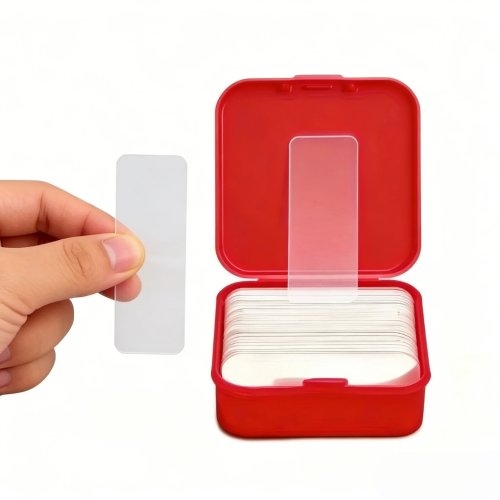120 rolos de fita dupla-face reutilizável (2 caixas) — transparente, forte e sem resíduos, ideal para fixar dísticos/decorações do Ano Novo Chinês