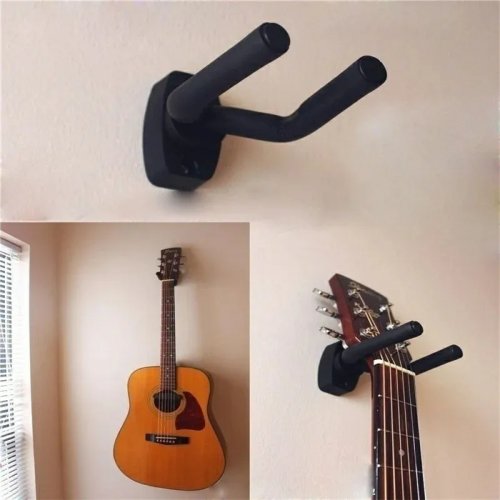 Wieszak ścienny na gitarę 1 szt. – Uchwyt/haczyk do gitary akustycznej i elektrycznej