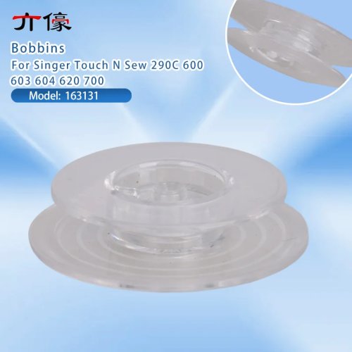 Canillas de plástico para máquina de coser Singer Touch 'n Sew (modelos 290C, 600, 603, 604, 620, 700)