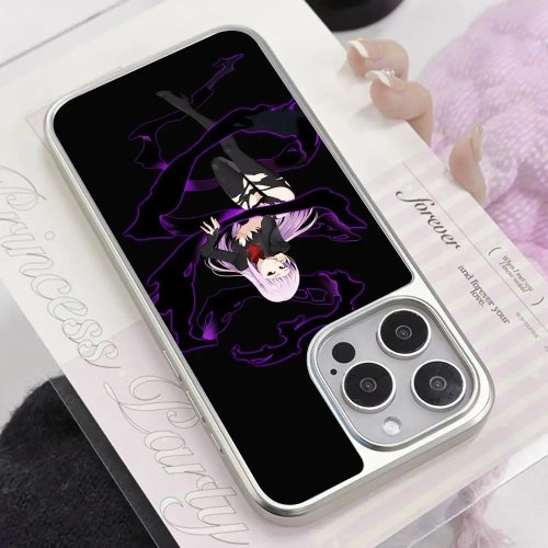 Seven Deadly Sins Melascula Phone Case for iPhone (iPhone 11–17 / Air / Pro / Max / Plus) – Silver Electroplated Cover