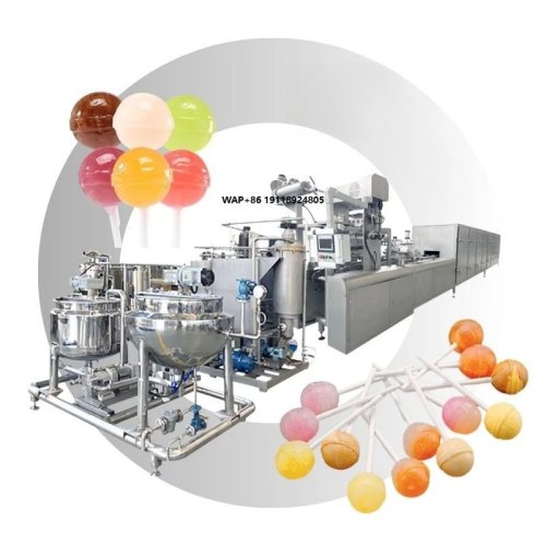Máquina automática de pirulitos de alta eficiência — máquina italiana para fabrico de doces