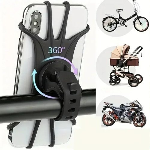 Soporte móvil universal para bicicleta y moto – sujeción de manillar para iPhone, Samsung, Xiaomi