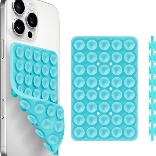 Suporte adesivo de silicone para telemóvel — aderência forte, alta sucção, mãos livres para selfies e vídeos