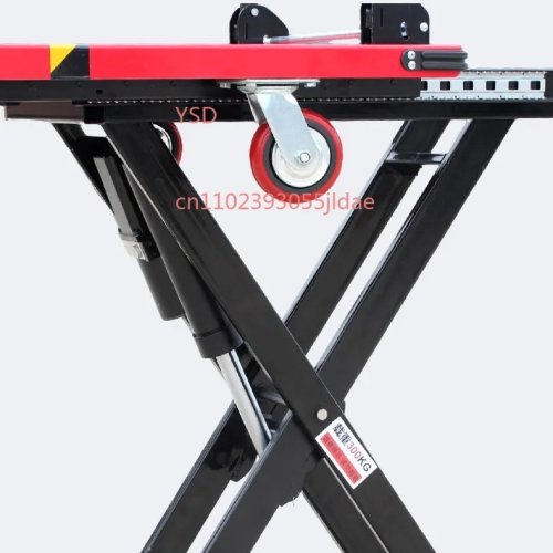 Electric hydraulic scissor lift platform — portable lift trolley for truck loading and material handling