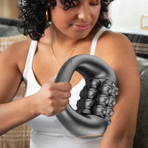 Handheld Deep Tissue Massage Gun — Portable Percussion Muscle Massager for Back & Shoulders, Post-Workout Recovery