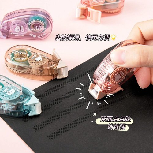 Rolo de fita dupla face para scrapbooking e trabalhos manuais — aplicador de fita (pack 1/4)