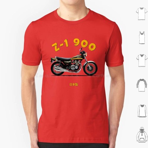 T-shirt Z1 moto en coton – Tee-shirt imprimé, taille 6XL, motif Z1/Z900