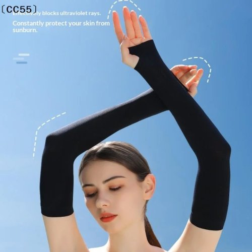 4 pary rękawków Ice Silk z filtrem UV — Unisex, chłodzące rękawki na lato, do sportu, jazdy na rowerze i samochodem