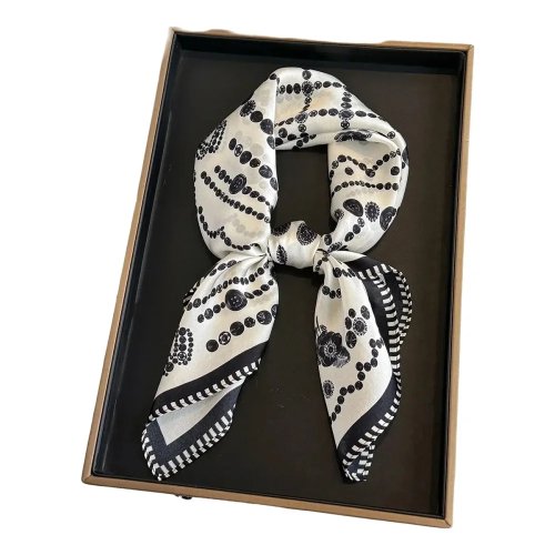 Foulard carré 100% soie naturelle pour femme — écharpe/châle de haute qualité, foulard/hijab/bandana