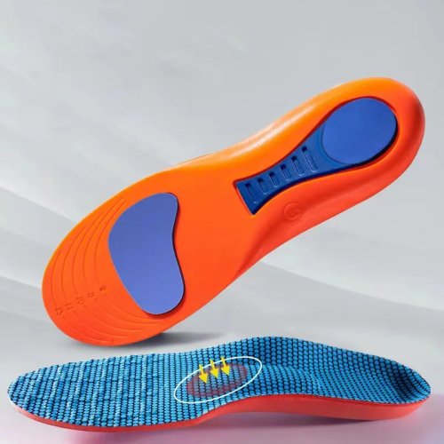 Semelles orthopédiques de sport élastiques — absorption des chocs, respirantes, unisexe (running)