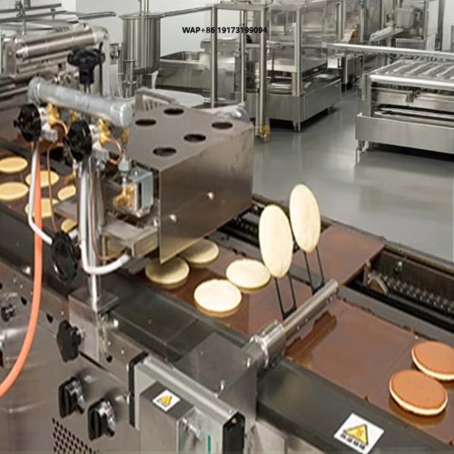 Automatische CE-gecertificeerde dorayaki- en sandwichpannenkoekmachine — commercieel apparatuur voor voedselverwerking