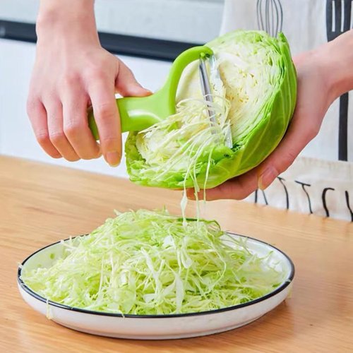Stainless Steel Vegetable & Fruit Peeler – Wide‑Mouth Cabbage Grater and Potato Slicer for Salad, Kitchen Tool