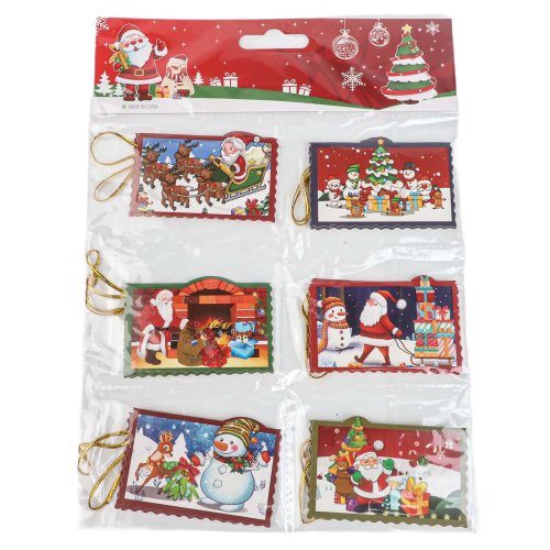 Cartões de desejos de Natal — etiquetas para pendurar na árvore e decoração da casa