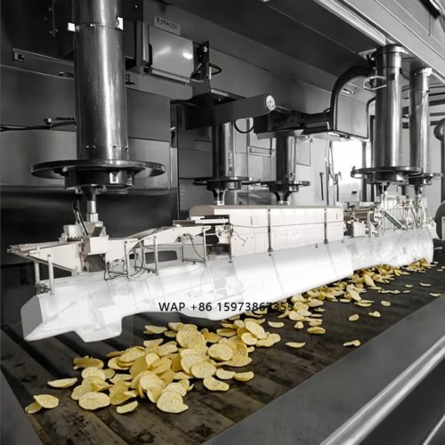 Macchina automatica TCA per produzione di chips di patata stile Pringles — alta qualità, chips croccanti e impilabili