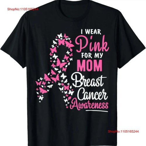 I Wear Pink For My Mom — Breast Cancer Survivor Support Vintage Wash T‑Shirt, Casual Stretched Tee for Everyday Wear