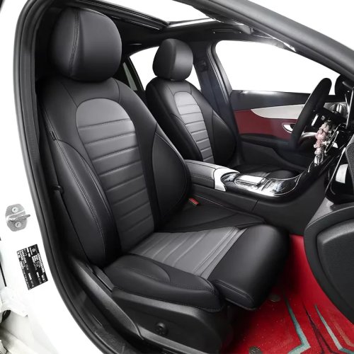 Coprisedili auto in pelle PU su misura per Lexus CT200h / ES300h / GS / IS250 / UX / NX300h con cuscino lombare – interni di lusso