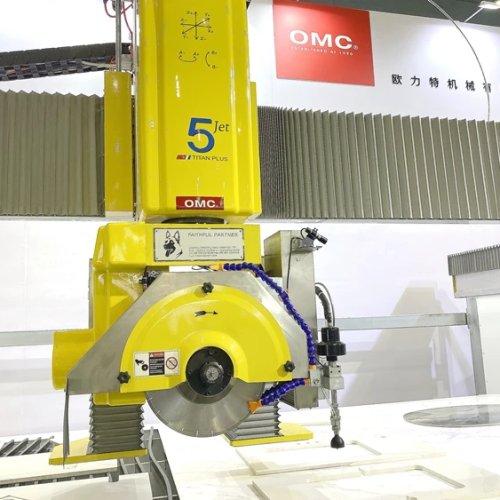 OMC 5-assige CNC waterjet brugzaag voor steenbewerking