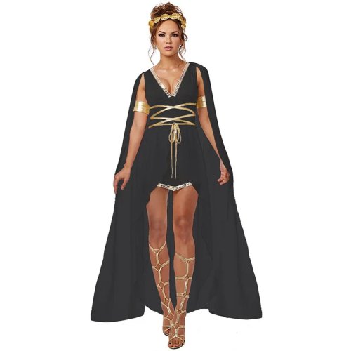 Fato de Halloween feminino — Deusa antiga (Cleópatra / Atena) vestido