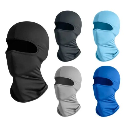 Ice-silk cooling face mask / neck gaiter — unisex windproof, UV & sun protection for motorcycle, cycling, fishing