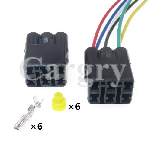 Conector impermeável 6 pinos para sonda lambda (sensor de oxigénio) — série 2.2, 1 conjunto para Suzuki (6189-6171, 6180-6181)