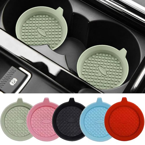 Tapis porte-gobelet en silicone antidérapant pour voiture
